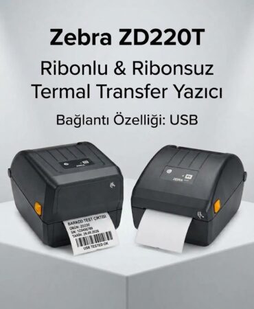 Zebra ZD220T USB Termal Barkod & Etiket Yazıcı