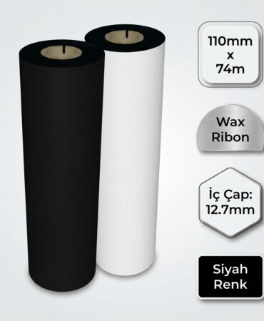 110mm X 74m. Wax Ribon